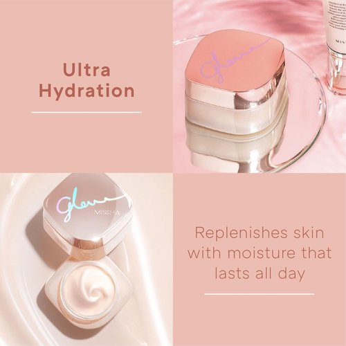 MISSHA Glow Skin Balm 1.69 fl oz/ 50ml 4-in-1 Primer, Moisturizing Cream, Morning Pack, Luminizing Cream for a Flawless Natural Glow, Glass Skin