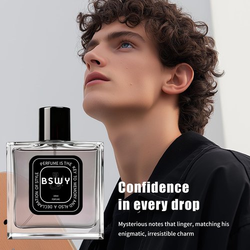 Perfume for Men - Long-Lasting Pheromone Cologne Eau de Toilette - Fresh & Seductive Scent with Almond, Citrus, Cedar, Vanilla & Rosemary Notes - 100ml / 3.4Fl Oz