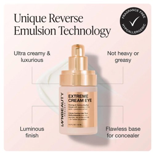 Innbeauty Project Extreme Cream - Eye Firming & Contouring Cream with Peptides | Refillable 0.5 OZ (15ml)