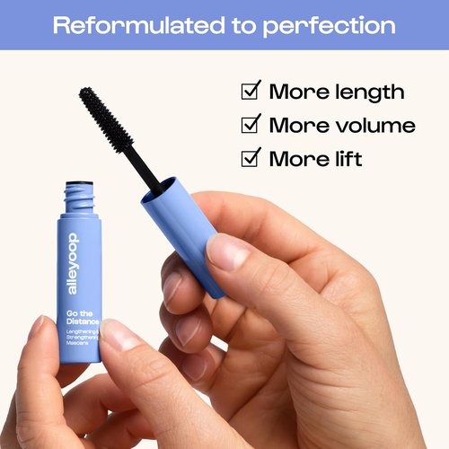 Alleyoop Tubing Mascara Black - Lengthening & Defining, Smudge Resistant, Vegan Formula | 4 mL Mini Size