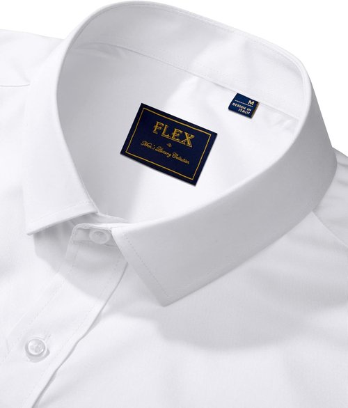 J.VER Men's Dress Shirt - Solid Long Sleeve, Stretch, Wrinkle-Free | Business Casual Button Down