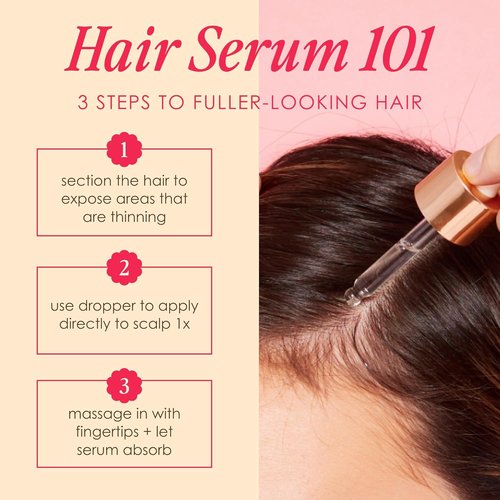 Grande Cosmetics Hair Serum - Promotes Thickness for Thinning Hair | Safe for Color-Treated Hair