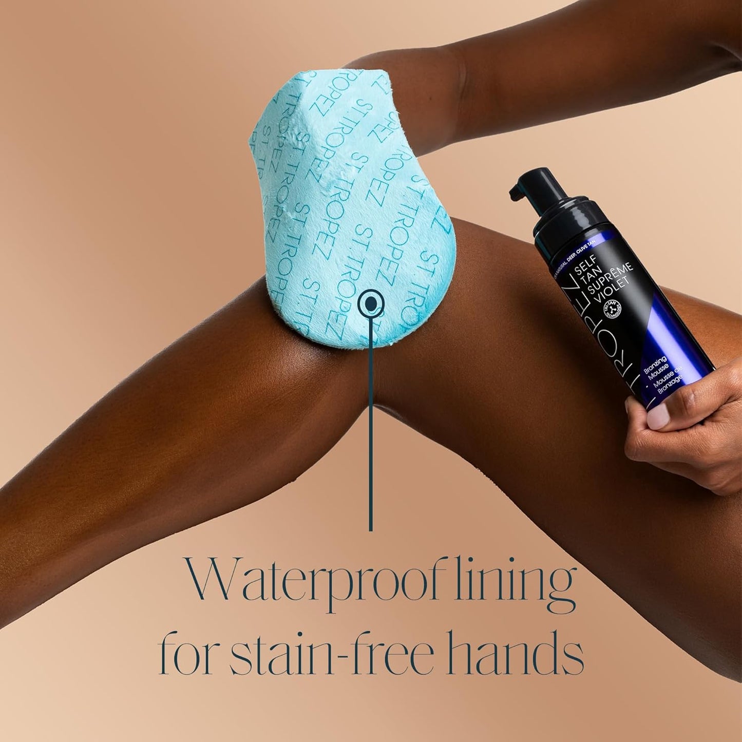 St. Tropez Velvet Self Tan Applicator Mitt - Double-Sided & Waterproof - 1 Count