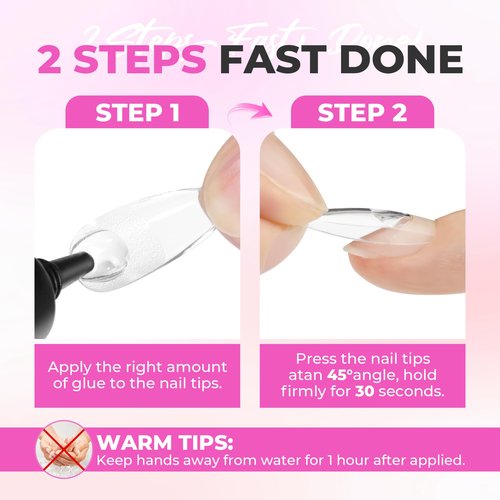 UNA GELLA Gel Nail Glue No U/V Light 15ml Super Strong Nail Glue for Press On Nails & Clear Acrylic Nails Tips Air-dry Strong-hold Formula