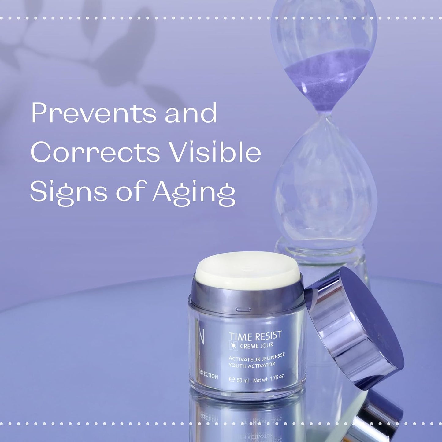 Yonka Time Resist Anti-Aging Cream - Youth Activating Complex for Firming & Wrinkles | 1.76 oz