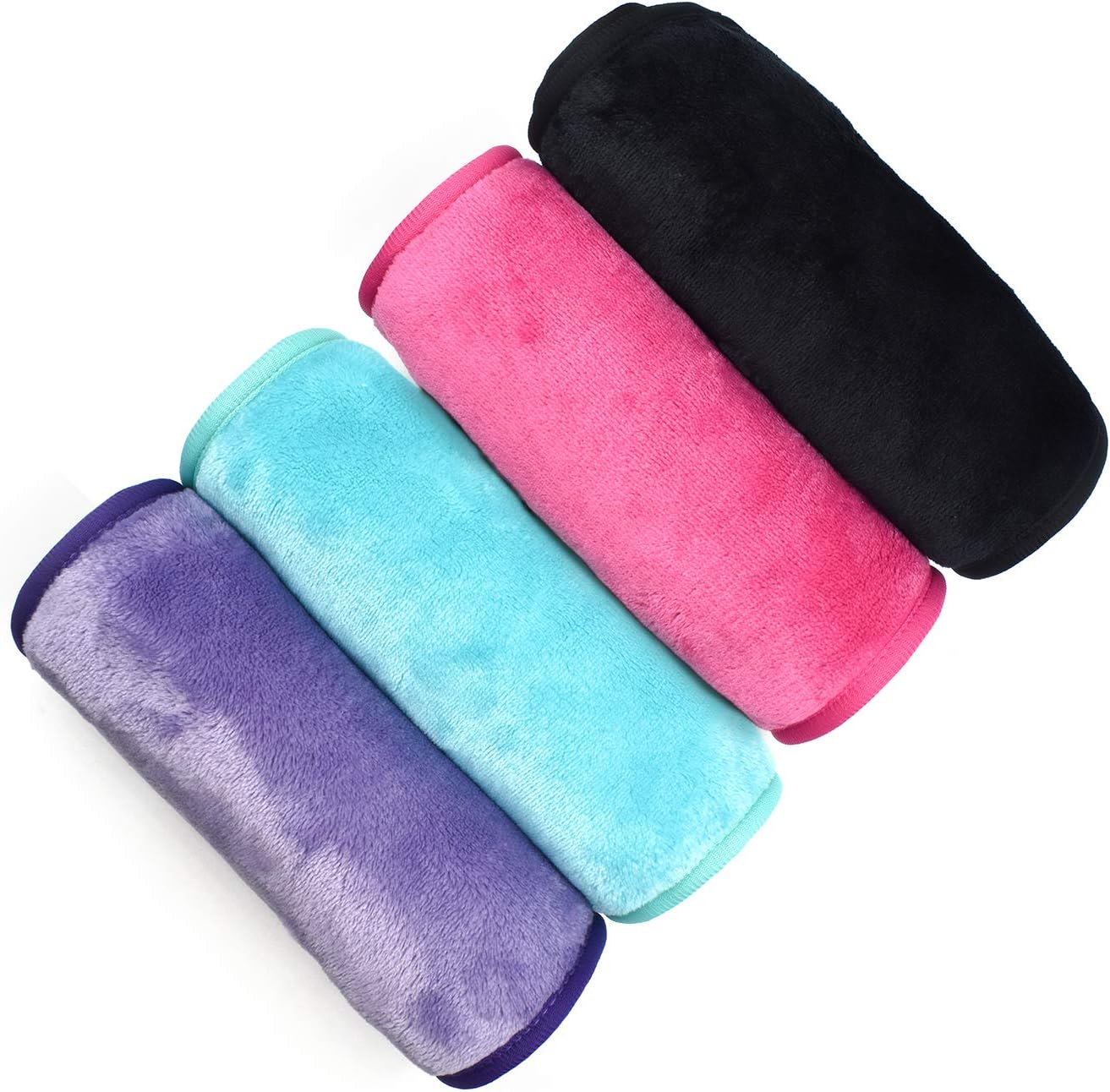 UWEME Makeup Remover Cloths - Reusable Microfiber Face Towels for Women | Fast Drying, 4 Count