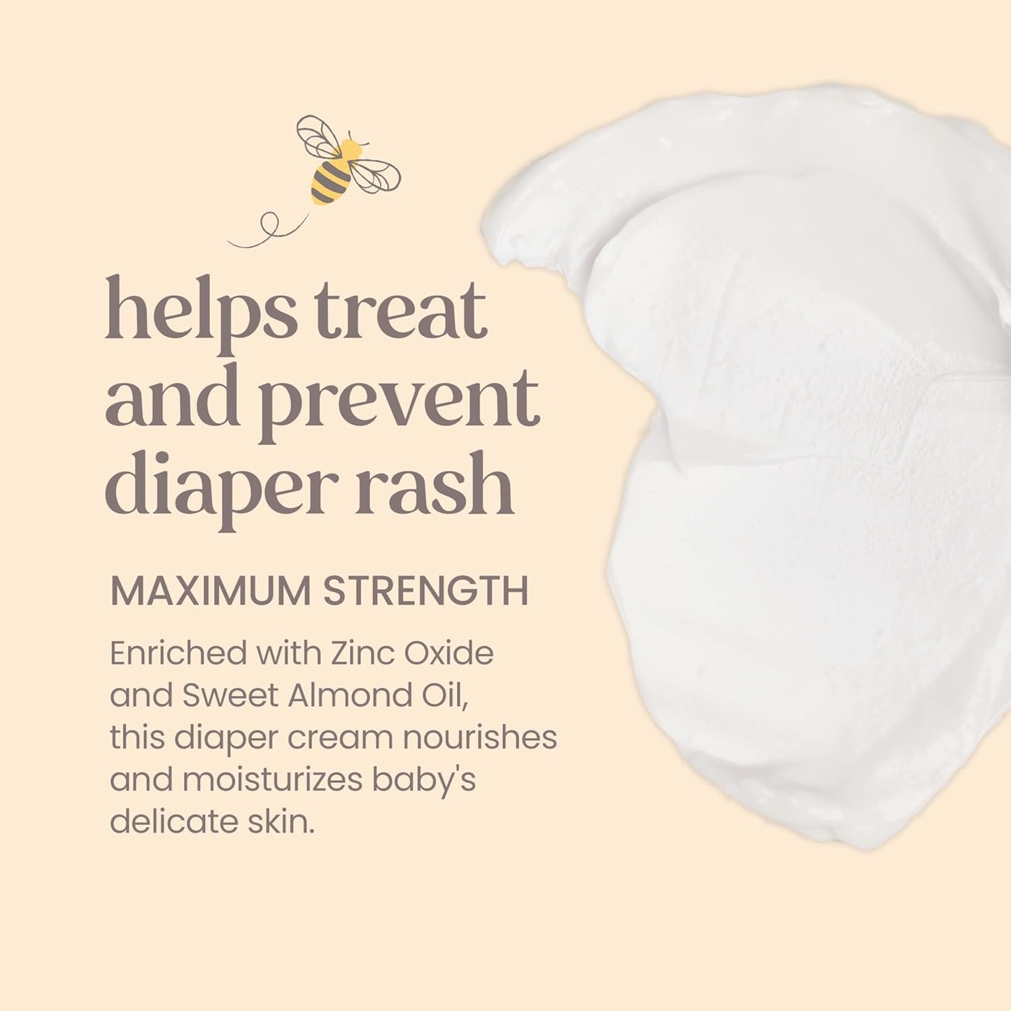 Burt's Bees Baby Diaper Rash Ointment - Maximum Strength 40% Zinc Oxide, Natural & Pediatrician Tested | 3 oz, Pack of 2