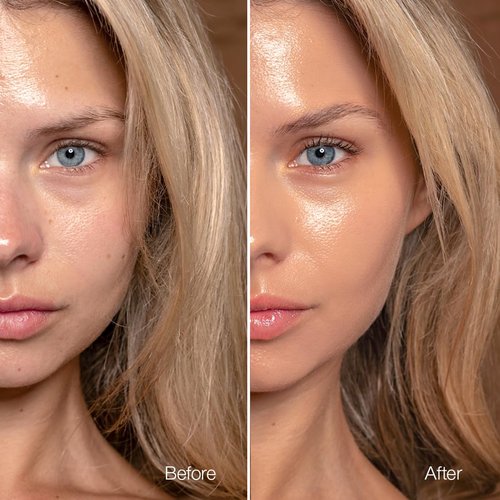 Palladio Skin Tint - Glowy Lightweight Foundation with Aloe & Niacinamide | Dark Caramel, Sheer to Medium Coverage