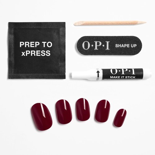 OPI Press-On Nails - Professional Nail Art Kit | Short Round, Long Almond & Coffin Shapes