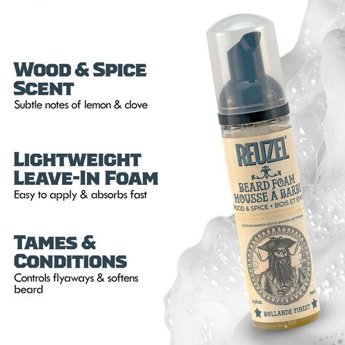 Reuzel Beard Foam - Nourishing Grooming Foam for Soft, Manageable Beards | 4.4 oz