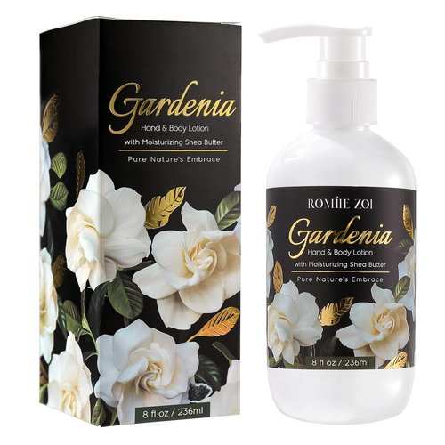 ROMIIE ZOI Daily Hand & Body Lotion - Moisturizing Shea Butter in Gardenia Scent | 236 ML / 8 FL OZ