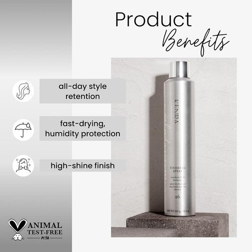 Kenra Professional Platinum Finishing Spray 26 - Maximum Hold Hairspray | Fast-Drying & Humidity-Resistant | All-Day Style Retention for All Hair Types
