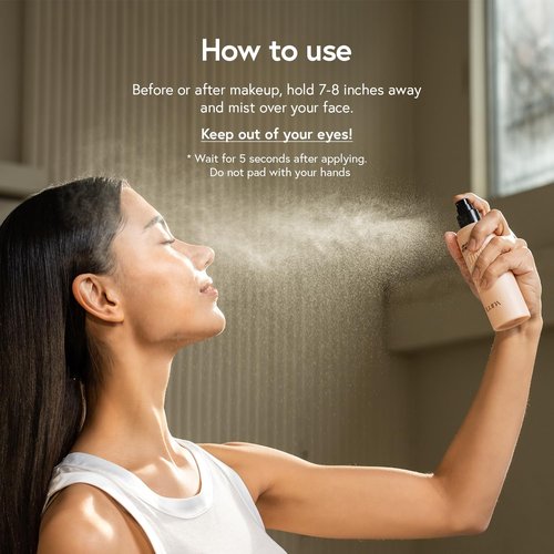 LUNA Setting Fixer Spray - Long Lasting, Weightless Micro-Fine Mist, Natural Finish, 3.3 fl oz