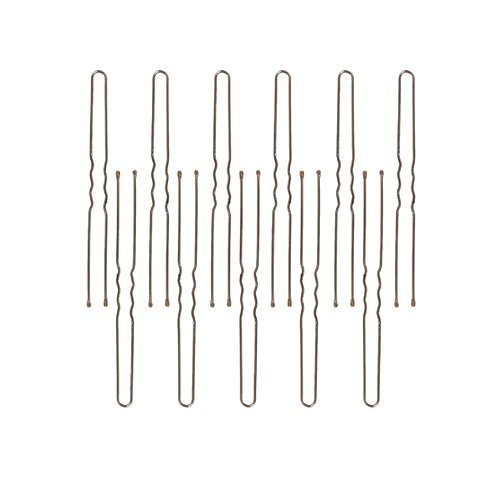 ForPro Professional Collection Hair Pins - 320 Count, Brown, 3" L, Ball-Tipped & Non-Damaging