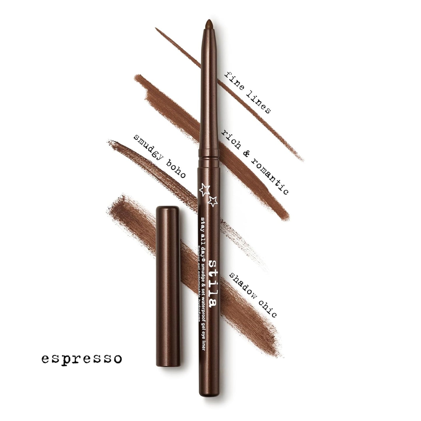 Stila Stay All Day® Waterproof Gel Eyeliner - Long-Wear Smudge & Set Pencil for Tightlining | 12-Hour Fade-Proof Performance