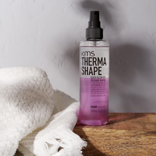 KMS THERMASHAPE Quick Blow Dry Spray - Achieve Full, Natural Blow Outs | 6.7 oz