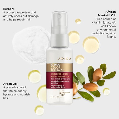 Joico K-PAK Color Therapy Luster Lock Spray - Daily Shine & Protect for Color-Treated Hair | Instantly Detangles & Controls Frizz