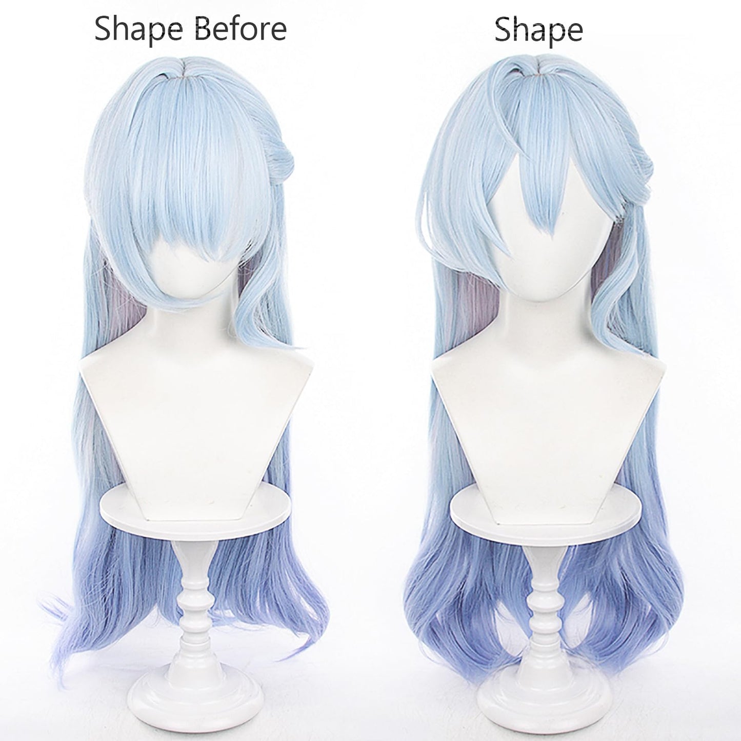 XiongXiongLe Robin Cosplay Wig Honkai Star Rail Robin Long Straight Sky Blue Hair Wigs for Adult Women Cos Anime Game Party Halloween Christmas(Robin)