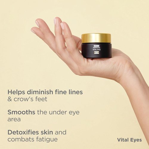 ISDIN Isdinceutics Vital Eyes - Night Eye Cream for Wrinkles with Melatonin & Cooling Applicator