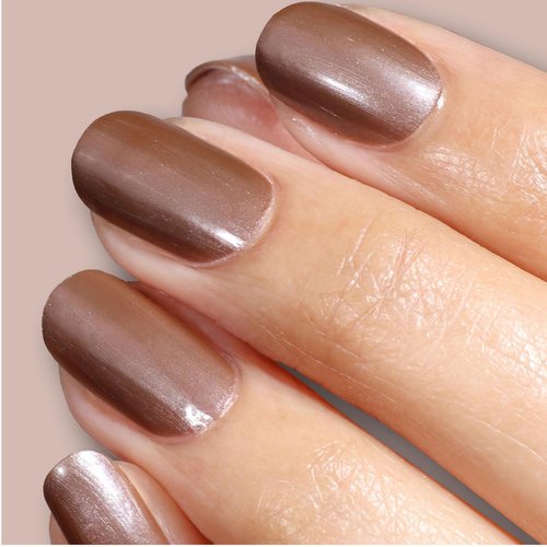 LONDONTOWN Lakur Nail Polish - Long-Lasting, Chip-Resistant Nude & Brown Shades | 21+ Free Non-Toxic Vegan Formula, 0.4 Fl Oz - Affogato