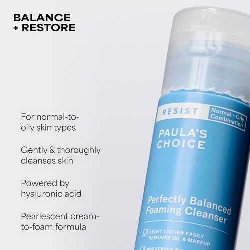 Paula's Choice RESIST Foaming Facial Cleanser - Anti-Aging Face Wash with Hyaluronic Acid & Aloe for Oily Skin