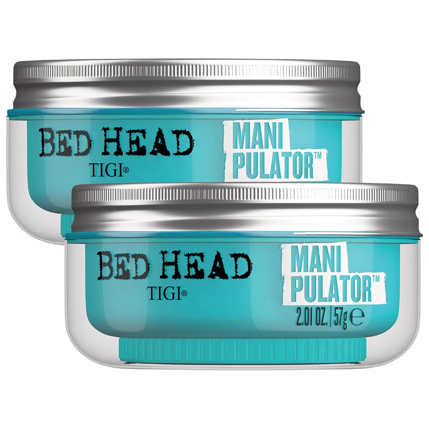 TIGI Bed Head Manipulator Hair Putty - Firm Hold Styling Paste for Frizz Control | 2.01 Oz Each