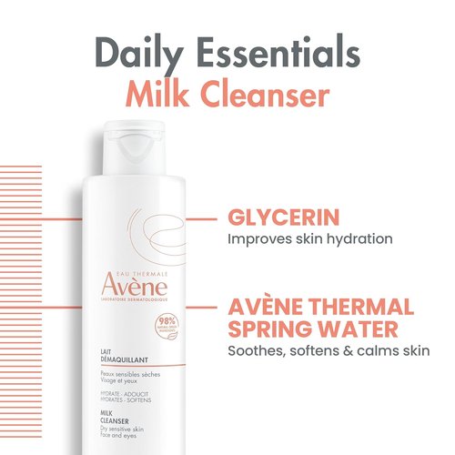 Avène Gentle Milk Cleanser - Soothing Formula for Sensitive Skin | 6.76 oz