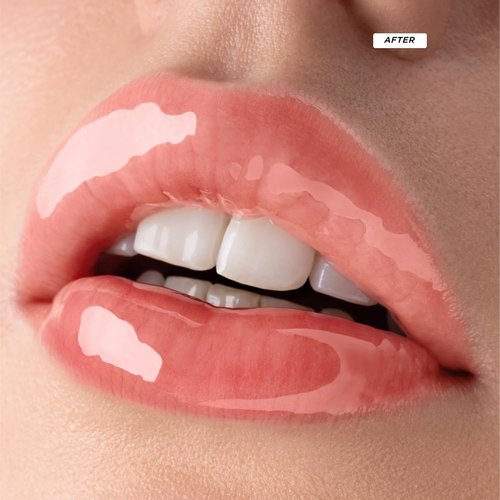Gisou Honey Infused Lip Oil - Hydrating Glossy Formula with Mirsalehi Honey & Jojoba Oil | Bee-lini Peach, 0.27 Fl Oz