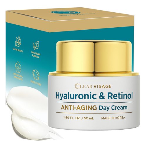 Regine Switzerland Hyaluronic Acid & Retinol Face Moisturizer - Anti-Aging, Hydrating Formula - 1.69 Fl. Oz.