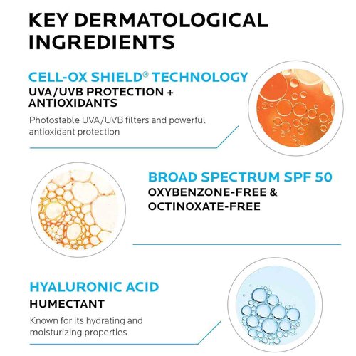 La Roche-Posay Anthelios UV Sunscreen SPF 50 - Daily Face Protection with Niacinamide & Hyaluronic Acid | 3 Formulas Available