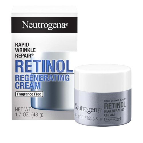 Neutrogena Rapid Wrinkle Repair - Retinol Face Moisturizer with Hyaluronic Acid | Fragrance-Free, 1.7 oz