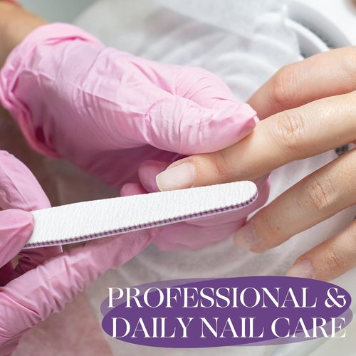Minatee Nail Files - 150 Pcs Double-Sided Emery Boards for Professional Manicure | 100/180 Grit