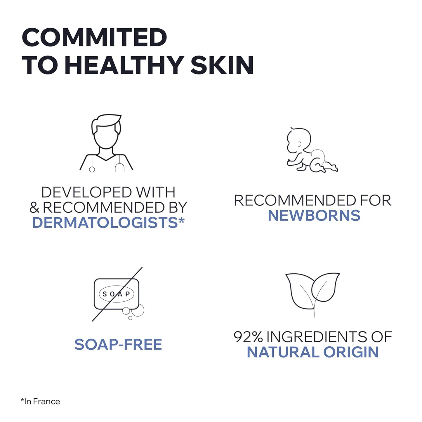 Uriage Baby Body Wash - Organic Edelweiss & Shea Butter, Gentle Cleansing, Soap-Free, 200ml