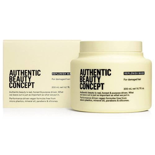 Authentic Beauty Concept Replenish Mask - Strengthens Damaged Hair Fiber | Vegan & Cruelty-Free