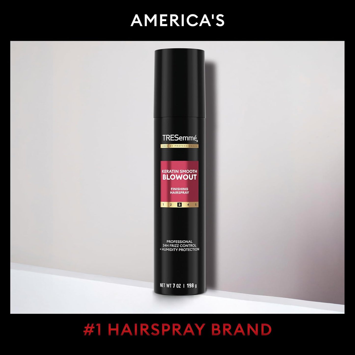 TRESemmé Anti-Frizz Finishing Spray - Keratin Smooth for Flexible Hold | Weightless 7 Fl Oz