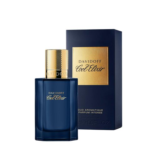 Davidoff Cool Elixir Parfum Intense - Woody Men's Cologne with Rose Oxide & Oud Accord - Long Lasting Fragrance