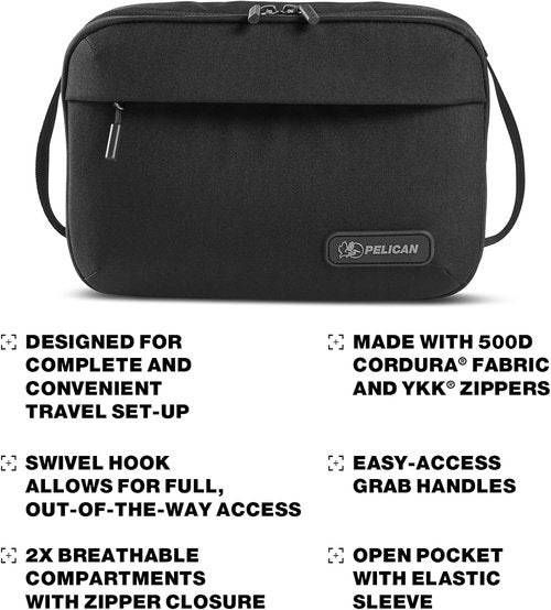 Pelican ModPak Toiletry Bag - Durable Travel Organizer in Indigo Color for Easy Packing