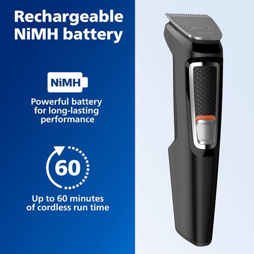 Philips Norelco Multi Groomer - 13-Piece Men's Grooming Kit for Beard, Face, Nose & Ear Hair Trimming | MG3740/40