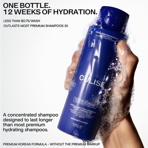 **Skiennix Korean Deep Hydrating Hair Shampoo - Moisturizes & Revives Dry, Damaged Hair | 12-Week Supply**