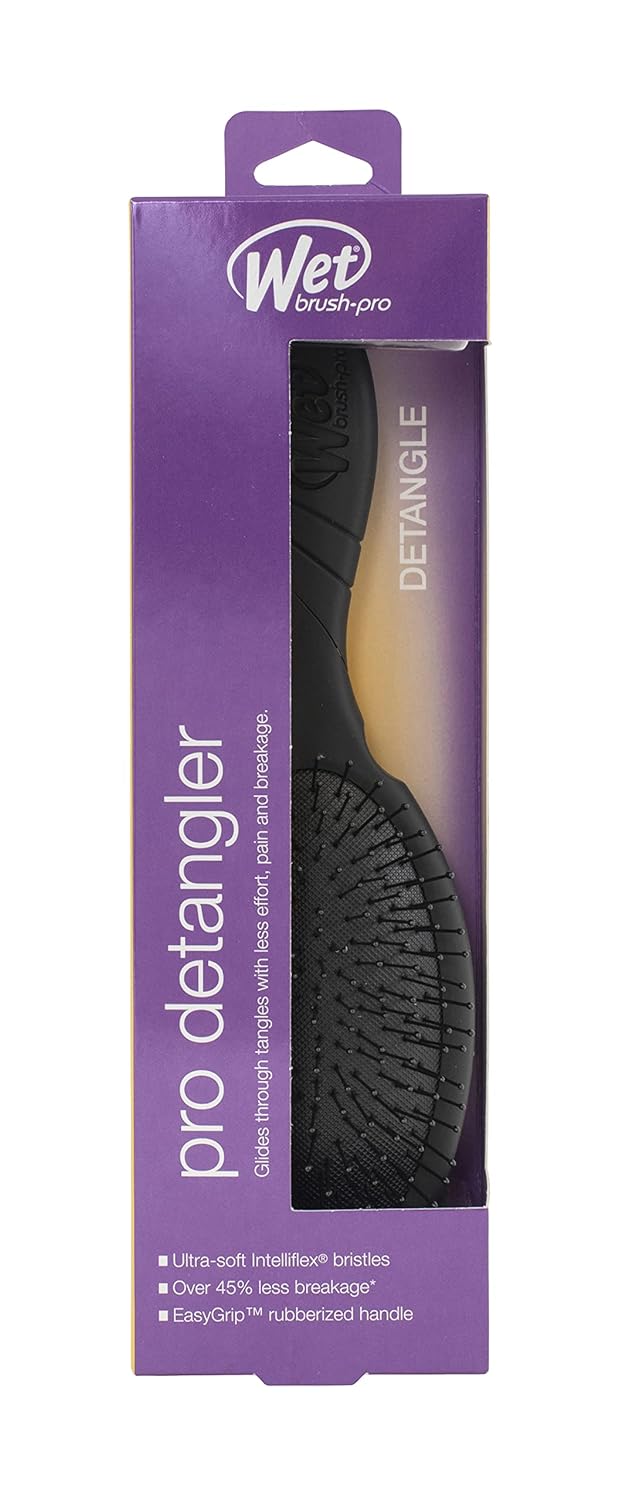 Wet Brush Pro Detangler - Effortless Hair Tangle Removal | Sleek Black Design