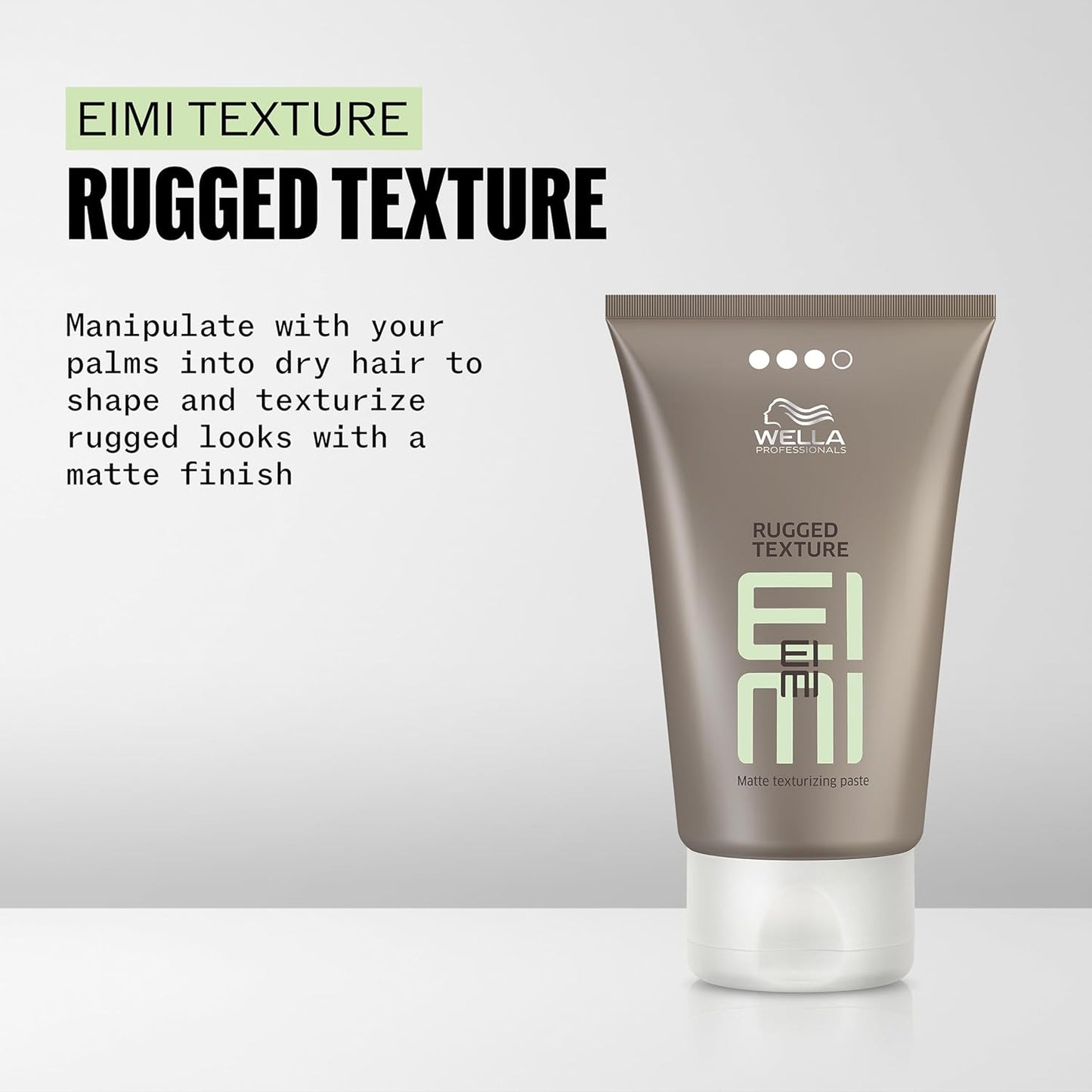 Wella Professionals EIMI Rugged Texture - Matte Texturizing Paste for Strong Hold & Definition | 2.53 Fl Oz