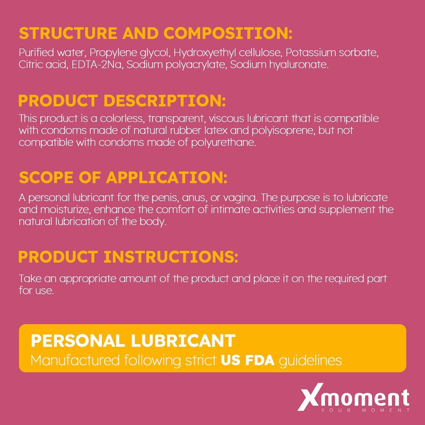 Ultra Smooth | Water-Based Personal Lubricant - 8 Fl Oz pH Balanced Gel for Vaginal & Anal Use