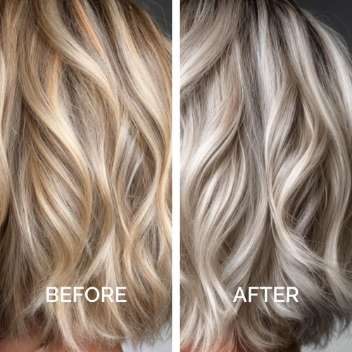 Just Nutritive Purple Toning Shampoo - Eliminate Brassiness & Boost Shine for Blonde, Gray, and Bleached Hair | 8 oz, Sulfate-Free, Paraben-Free