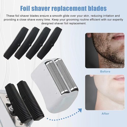 Babyliss Updated 4-Pack Foil Shaver Replacement Blades | Precision Cutting for Smooth Shaves