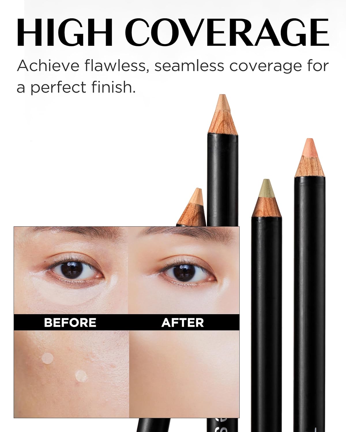 THESAEM Cover Perfection Concealer Pencil - 0.04oz Slim Multi-Use for Blemishes & Dark Circles | 1.5 Natural Beige