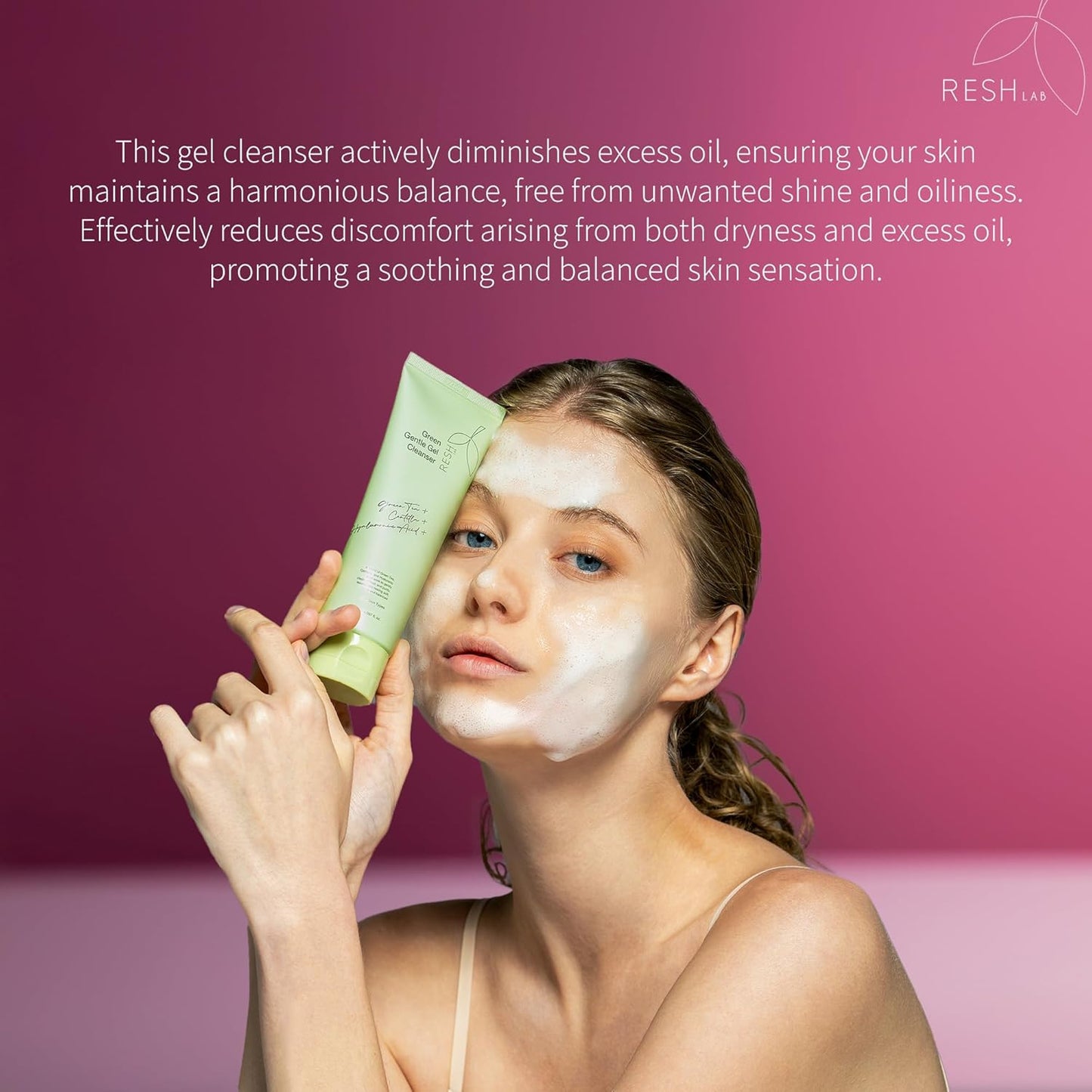 Skiennix Gentle Gel Cleanser - 120ml | Hydrating Foaming Face Wash for Sensitive Skin | Deep Pore Makeup Remover