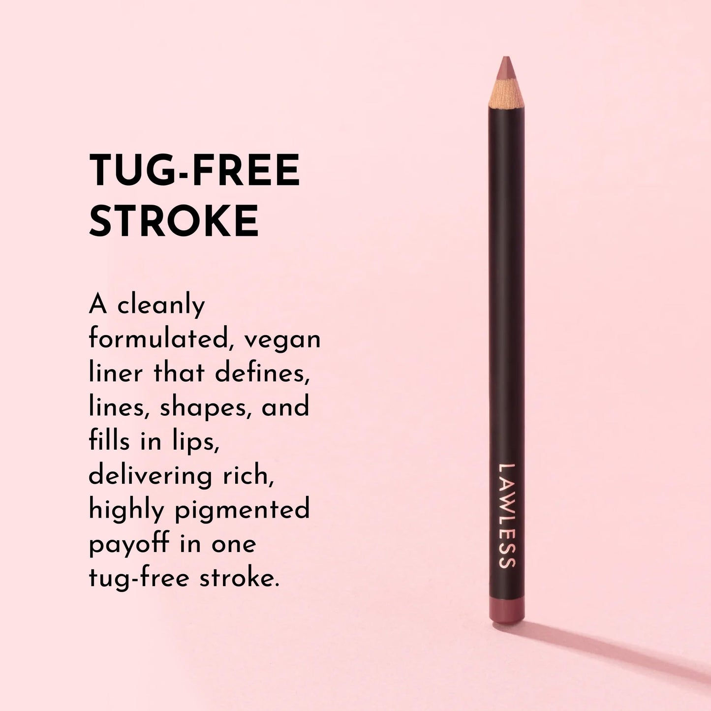 Lawless Women's Forget the Filler Definer Liner, Honey Rose, Pink, 0.04 Ounce