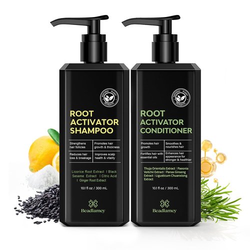 Root Activator Shampoo & Conditioner for Men - Hair Growth Set for Thinning Hair