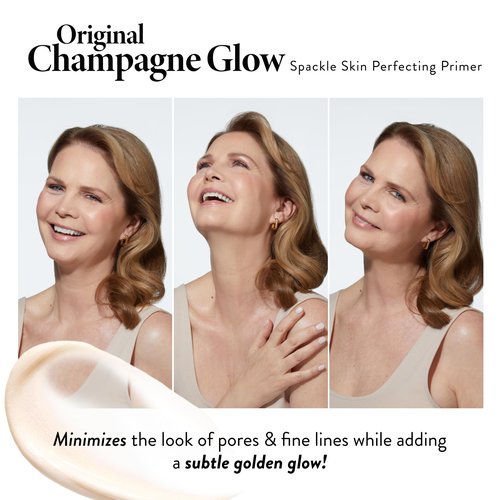 LAURA GELLER NEW YORK Spackle Primer - Champagne Glow - Super-Size 2 Fl Oz - Hyaluronic Acid Makeup Primer for Mature Skin