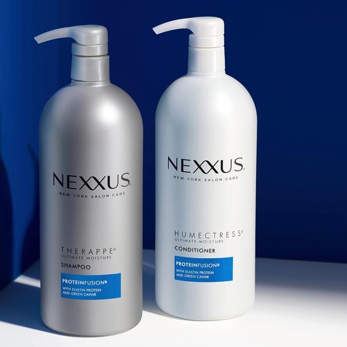 Nexxus Therappe & Humectress Shampoo and Conditioner Set - Silicone-Free Moisturizing for Dry Hair | 33.8 oz Each